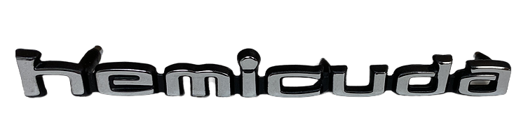 Emblem - hemiCuda - polished